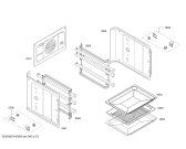 Схема №4 HBA43T360 H.BO.NP.L2D.IN.GLASS.B3/.N.E0_C/// с изображением Передняя часть корпуса для плиты (духовки) Bosch 00672938