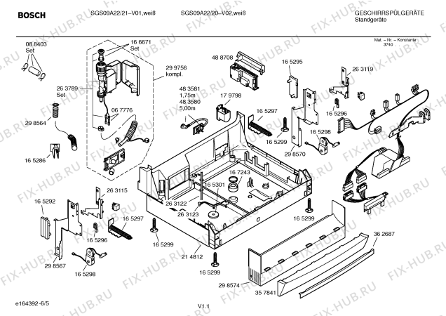 Схема №4 SGS0928EU LogixxOffice с изображением Инструкция по эксплуатации для посудомойки Bosch 00588008