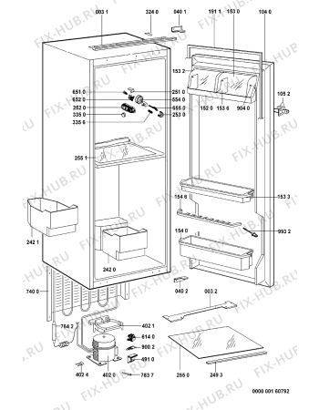 Схема №1 KRI 1812/A+ с изображением Дверка для холодильной камеры Whirlpool 481231028382
