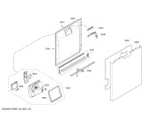 Схема №3 3VS932IA с изображением Передняя панель для посудомоечной машины Bosch 00701721