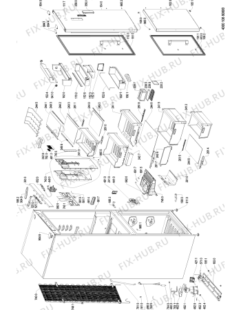 Схема №1 BSNF 8773 OX.1 с изображением Трубка для холодильной камеры Whirlpool 481010753509