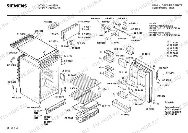 Схема №1 KTL1542 с изображением Внешняя дверь для холодильника Siemens 00205073