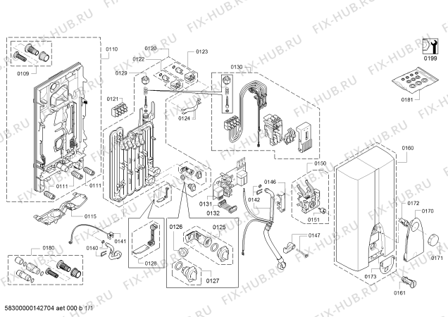 Схема №1 DE5JU2427 с изображением Ручка выбора температуры для бойлера Bosch 00617764
