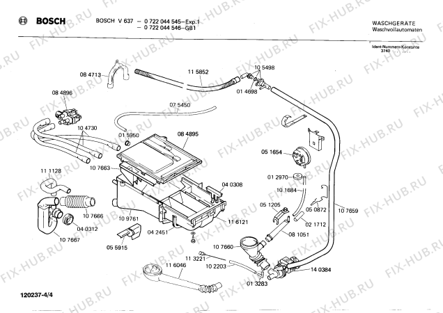 Схема №2 V63834 V638 с изображением Панель управления для стиральной машины Bosch 00117342
