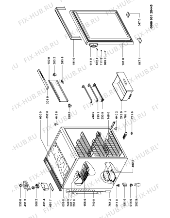 Схема №1 AFB 423/H с изображением Микротермостат для холодильной камеры Whirlpool 481228238137