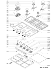 Схема №1 GMW9552IXL (F154794) с изображением Подрешетка для плиты (духовки) Indesit C00533089