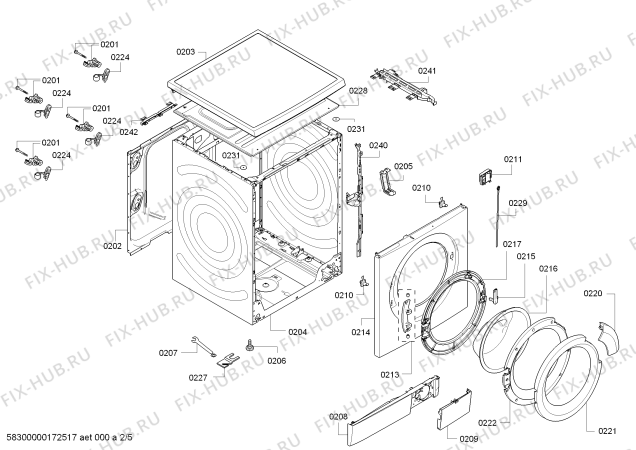 Схема №4 WAS32363FG Bosch Logixx 8 VarioPerfect с изображением Панель управления для стиралки Bosch 00749011