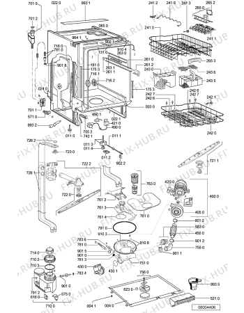 Схема №2 WP 78/1 с изображением Панель для посудомойки Whirlpool 480140101332