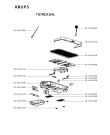 Схема №1 TG700212/AL с изображением Плоскость для мультигриля Krups TS-01033520