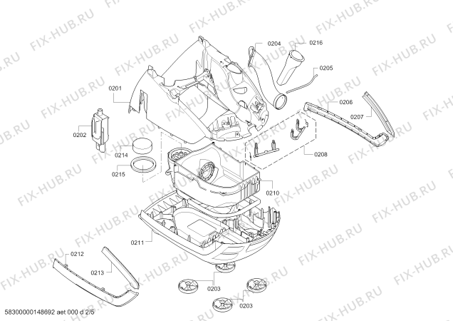 Схема №2 BGS62200 Roxx'x с изображением Кнопка для мини-пылесоса Bosch 00620268