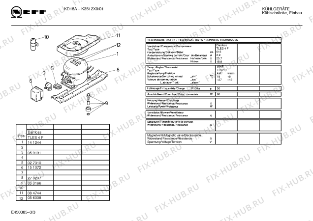 Схема №3 195307202 GB4117.33I с изображением Инструкция по эксплуатации для холодильника Bosch 00513747