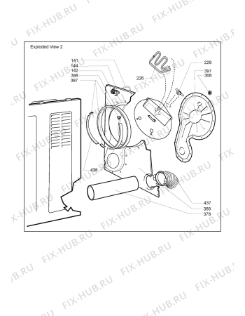 Схема №2 0312_382_15090-CL382 с изображением Обшивка для сушильной машины Whirlpool 482000014387