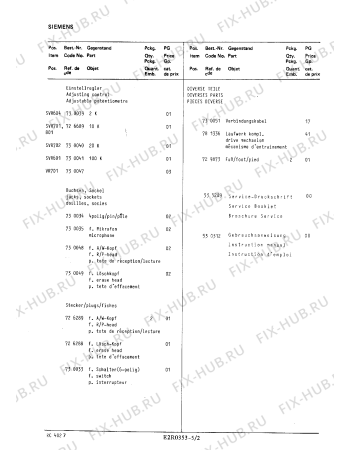 Взрыв-схема аудиотехники Siemens RC4027 - Схема узла 02