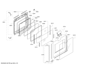 Схема №4 BO250101 с изображением Панель для плиты (духовки) Bosch 00681116