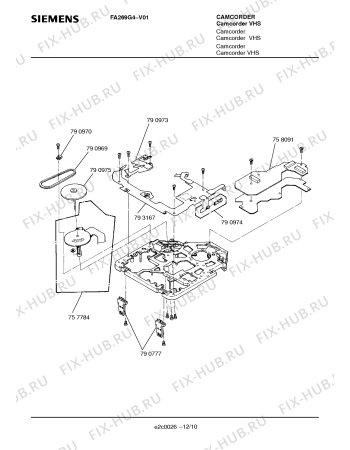 Схема №6 FA269G4 с изображением Ремень для холодильной камеры Siemens 00793172
