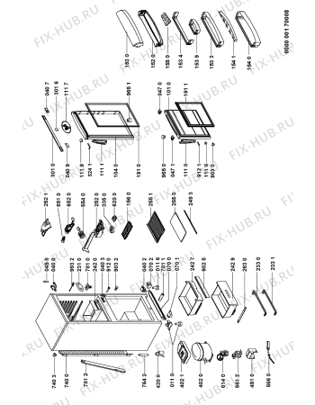 Схема №1 ARZ 9850/H с изображением Дверь для холодильника Whirlpool 481241618976