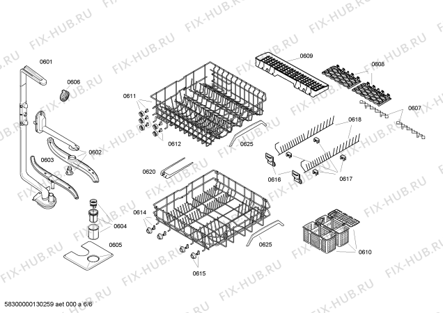 Схема №5 3VF343ND с изображением Внешняя дверь для посудомойки Bosch 00680656