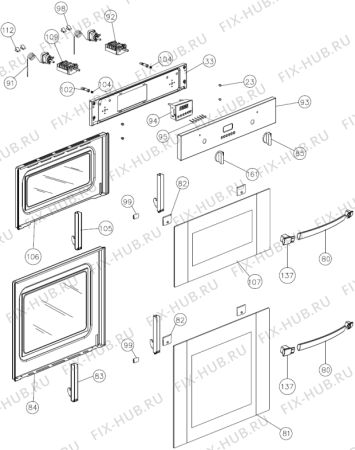 Взрыв-схема плиты (духовки) Gorenje BD2116AX (253643, E88A/ST5501DE) - Схема узла 02