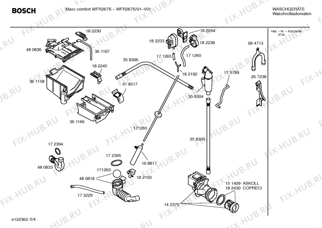 Взрыв-схема стиральной машины Bosch WFR267S Maxx comfort WFR267S - Схема узла 04