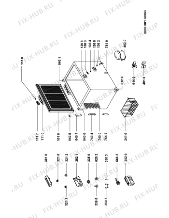 Схема №1 AFG522CH4 (F092294) с изображением Дверка для холодильника Indesit C00319543