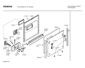 Схема №5 SE55A560GB с изображением Передняя панель для электропосудомоечной машины Siemens 00367256