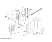 Схема №5 3HT568X с изображением Фронтальное стекло для электропечи Bosch 00475049