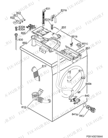 Взрыв-схема стиральной машины Electrolux EWW1476HDW - Схема узла Hydraulic System 272