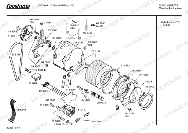 Схема №3 CW18070FG CW18070 с изображением Ручка для стиралки Bosch 00263426