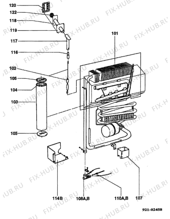 Взрыв-схема холодильника Electrolux RM4405 - Схема узла C20 Cold, User manual E