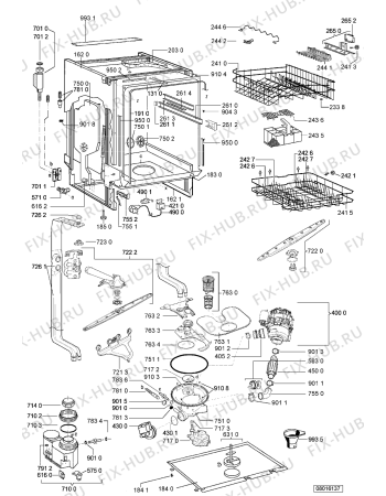 Схема №2 GSI PL 97 IN с изображением Обшивка для посудомойки Whirlpool 480140102939