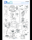 Схема №1 BCO430 с изображением Часть корпуса для кофеварки (кофемашины) DELONGHI 7313287479