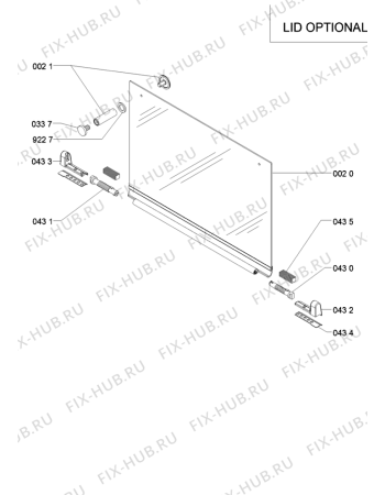 Схема №1 TGW5675IN (F095136) с изображением Затычка для плиты (духовки) Indesit C00383270