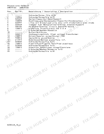 Схема №7 EM810160 с изображением Шарнир для свч печи Bosch 00158875