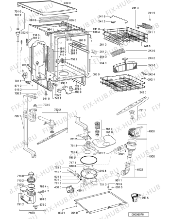Схема №1 LPA 56/8 с изображением Панель для посудомойки Whirlpool 480140100151