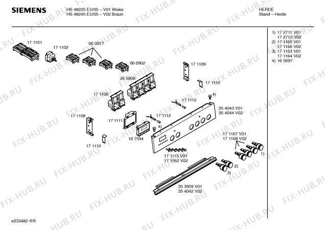 Схема №3 HL58245EU с изображением Ручка выбора температуры для электропечи Siemens 00171166