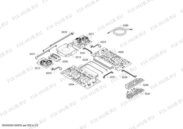 Схема №2 T48TS01N0 с изображением Индукционная конфорка для плиты (духовки) Bosch 11009043