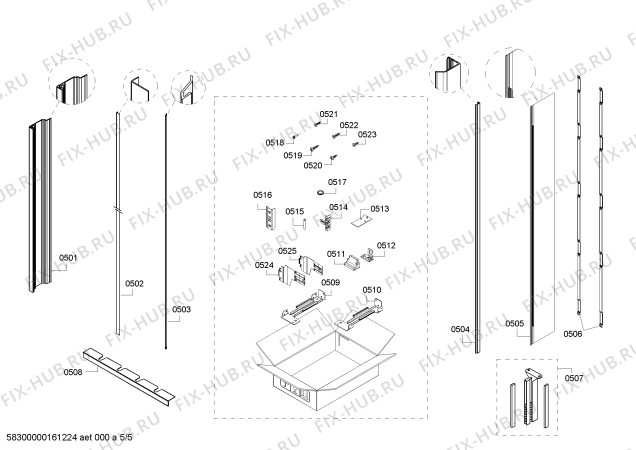 Схема №2 RW414261 с изображением Силовой модуль для холодильной камеры Bosch 00709184