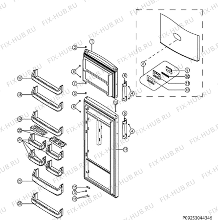 Взрыв-схема холодильника Aeg Electrolux S85440DT - Схема узла Section 3