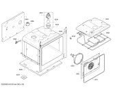 Схема №3 HEA20B120S с изображением Фронтальное стекло для духового шкафа Bosch 00680743