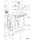 Схема №2 GSI 5411/1 WS с изображением Обшивка для посудомойки Whirlpool 481245373143