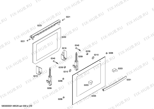 Духовой шкаф bosch hba23b222e белый