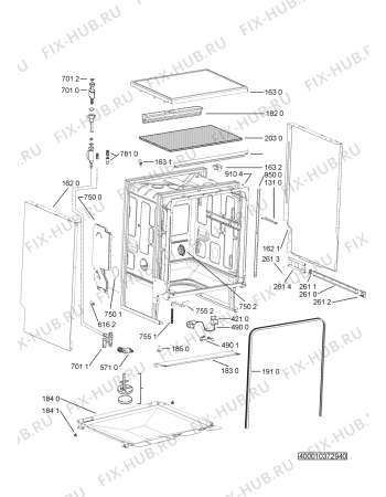 Схема №1 GSFS 3000 WS с изображением Провод для посудомоечной машины Whirlpool 481010395288