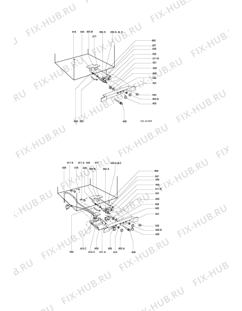 Взрыв-схема холодильника Electrolux RA4420 - Схема узла Armature/fitting