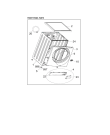 Схема №3 WM105V с изображением Ручка (крючок) люка для стиралки Whirlpool 482000016483