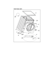 Схема №3 WM105V с изображением Порошкоприемник (дозатор) для стиралки Whirlpool 482000016481