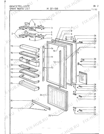 Взрыв-схема холодильника Gaggenau IK201030 - Схема узла 03