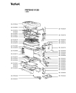 Схема №1 FR700531/12B с изображением Решетка для тостера (фритюрницы) Tefal SS-983900