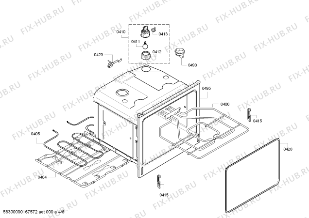 Схема №3 CF110250 с изображением Внешняя дверь для духового шкафа Bosch 00688787