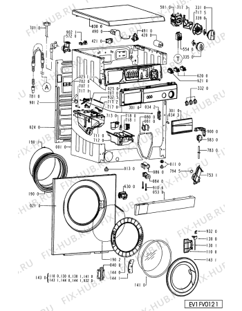 Схема №2 AWV 488 с изображением Декоративная панель для стиралки Whirlpool 481245213831