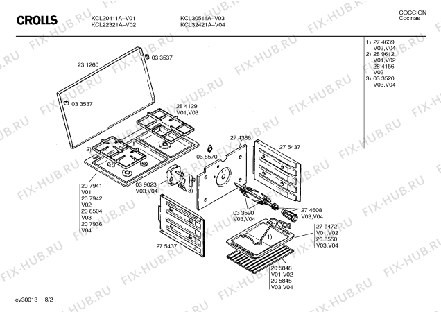 Схема №2 KAG22321A с изображением Столешница для электропечи Bosch 00207942